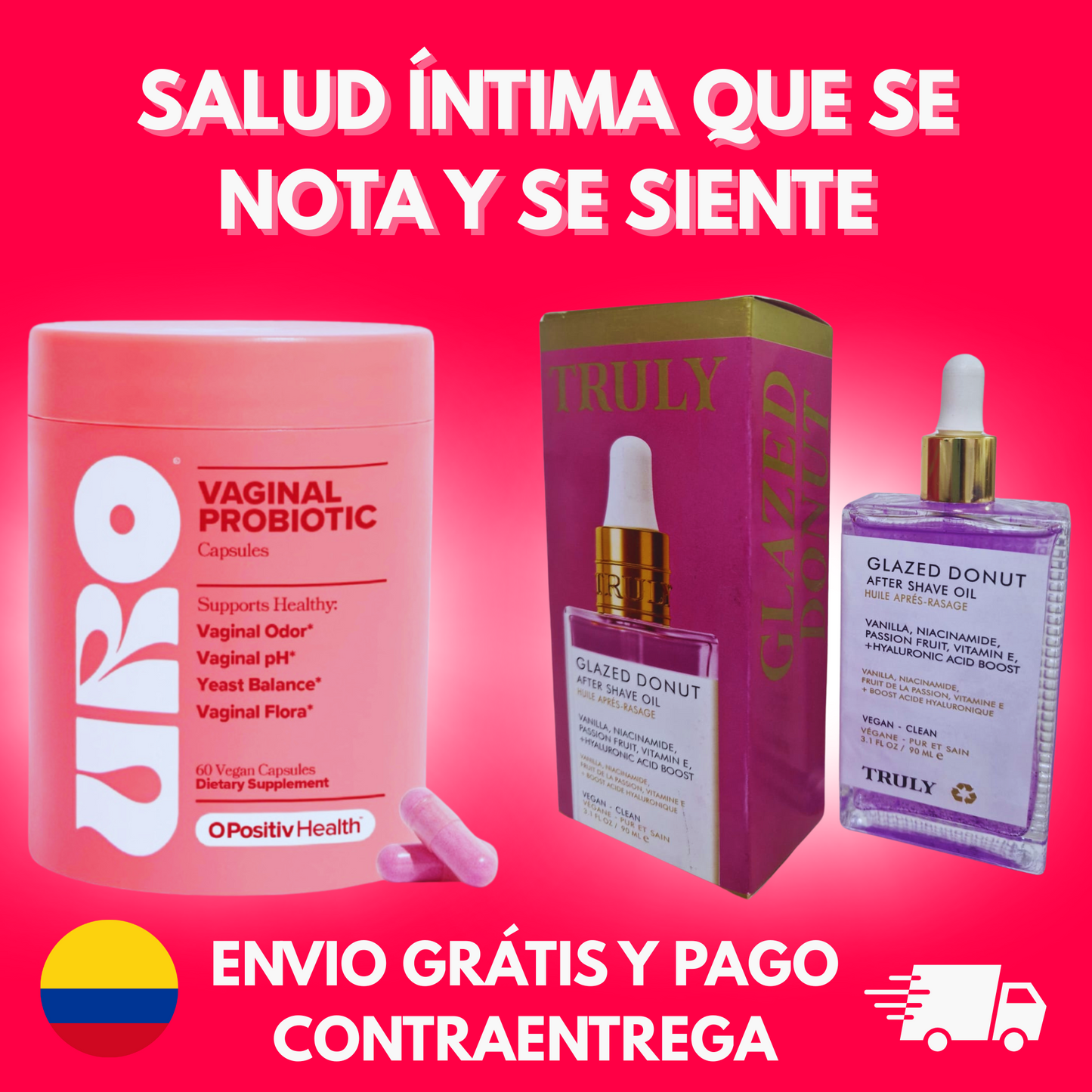 SUPER COMBO SALUD ÍNTIMA – Truly + URO (Cápsulas que restauran tu zona V