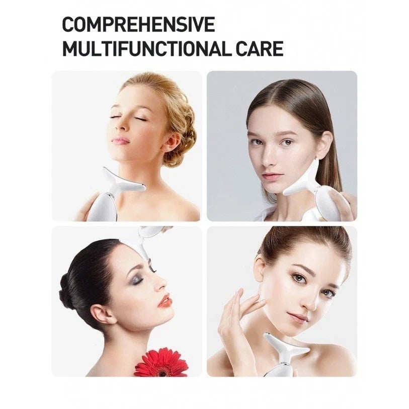 DermaGlow™– Masajeador Facial y Cuello Antiedad de Alta Tecnología