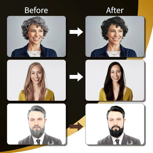 ❤Champú Orgánico Colorante 3 en 1 Original Para Mujeres y Hombres - Cubre Canas❣❣
